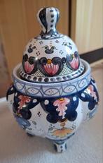 Vintage Vieux Rouen aardewerk suikerpot, Antiek en Kunst, Antiek | Keramiek en Aardewerk, Ophalen of Verzenden