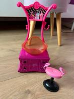 Barbie kaptafel met stoel, Ophalen of Verzenden, Gebruikt, Barbie