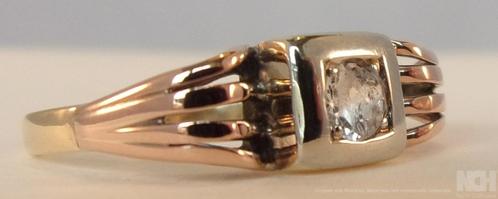 Zeldzame Art Deco 14K ring met Topaas –2,32 g, Sieraden, Tassen en Uiterlijk, Antieke sieraden, Ring, Goud, Met edelsteen, Verzenden