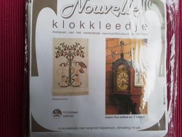 Borduurpakket Klokkleedje Adam / Eva beschikbaar voor biedingen