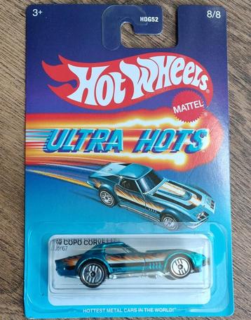 Hot Wheels '69 Copo Corvette - Ultra Hots 1/64 beschikbaar voor biedingen