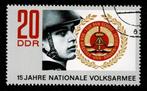 postzegel 1334 DDR Nationale Leger 15 jaar, Postzegels en Munten, Ophalen of Verzenden, DDR, Gestempeld