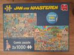 Jan van Haasteren 2x1000: Muziekwinkel & Vakantiekriebels, Ophalen of Verzenden, 500 t/m 1500 stukjes, Zo goed als nieuw