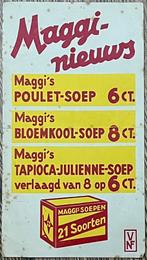 oude flyer Maggi soepen  bouillon, Verzamelen, Ophalen of Verzenden, Gebruikt