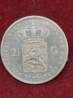 Rijksdaalder 1867 Willem III, Postzegels en Munten, Munten | Nederland, Zilver, 2½ gulden, Ophalen of Verzenden, Koning Willem III