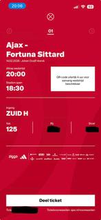Ajax - Fortuna F-Side, Tickets en Kaartjes, Sport | Voetbal