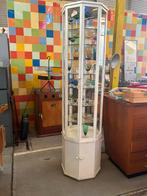 Vintage vitrinekast, Ophalen, Glas, 50 tot 100 cm, 150 tot 200 cm