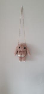 Roze/ beige fluffy konijnen tas, Ophalen of Verzenden