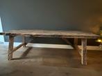 Uniek TV meubel gemaakt van Oude Wagondelen, Huis en Inrichting, Tafels | Eettafels, Ophalen, Gebruikt, 100 tot 150 cm, 50 tot 100 cm