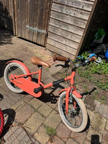 Veloretti kinderfiets – 16 inch | oudroze | retro stijl beschikbaar voor biedingen