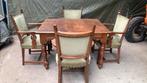 Antieke kasteel tafel + 4 stoelen, Ophalen