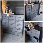 Mat zwarte locker ladenkast met 15 laden leuk geprijsd, Huis en Inrichting, Kasten | Ladekasten, Ophalen, Nieuw, 25 tot 50 cm