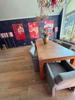 8 Eetkamerstoelen (4 met wieltjes) + Tafel optioneel, Antiek en Kunst, Antiek | Meubels | Stoelen en Banken, Ophalen