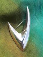 Vintage Modernistische Zilveren Broche.  GRATIS Verzending., Verzenden, Zilver, Broche