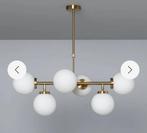 Pendant lamp bubbles white with gold, Huis en Inrichting, Lampen | Hanglampen, Ophalen, Zo goed als nieuw, Minder dan 50 cm