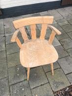 Vintage blank houten café stoelen, brocante, 6 stuks, Huis en Inrichting, Ophalen, Zo goed als nieuw, Overige kleuren, Hout