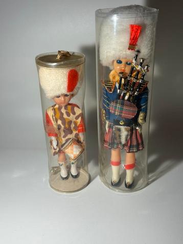Set Schotse souvenir popjes - Folklore pop & Drummer beschikbaar voor biedingen