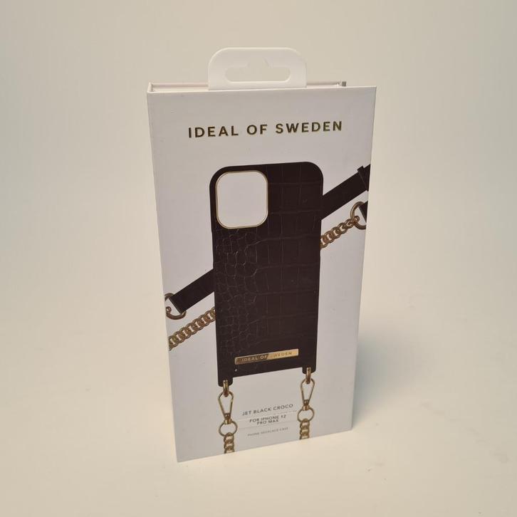 Ideal Of Sweden iPhone 12 Pro Max Case | Jet Black Croco, Telecommunicatie, Mobiele telefoons | Hoesjes en Frontjes | Apple iPhone