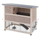 Konijnenhok Ranch - wit & grijs - afhalen vóór 12 september, Dieren en Toebehoren, Knaagdieren en Konijnen | Hokken en Kooien