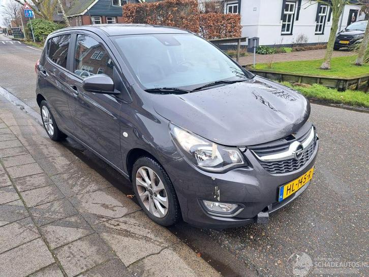 Opel KARL 1.0 eco flex cosmo (bj 2015), Auto diversen, Schadeauto's, Opel, Handgeschakeld, Benzine, Hatchback, Zilver of Grijs