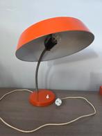 Oranje vintage bureaulamp VEB Narva Leuchtenbau ’60 '70, Huis en Inrichting, Gebruikt, Vintage, Ophalen of Verzenden, Metaal