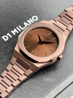 D1 Milano Ultra Thin Chocolatino. Full set ZGAN. UniSex., Sieraden, Tassen en Uiterlijk, Horloges | Heren, Overige merken, D1Milano