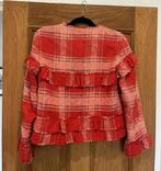 Zara Rood Geruit Freyed Zoom Gingham Blazer Jas Jack vest M, Maat 38/40 (M), Ophalen of Verzenden, Rood, A