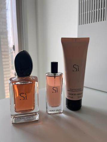 Armani si parfum set beschikbaar voor biedingen