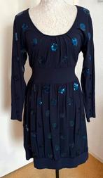 Juffrouw Jansen feestelijke jurk maat 38, Kleding | Dames, Jurken, Maat 38/40 (M), Blauw, Ophalen of Verzenden, Zo goed als nieuw