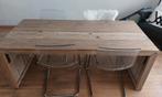 Eettafel stijgerhout, Huis en Inrichting, Ophalen, 50 tot 100 cm, Zo goed als nieuw, 150 tot 200 cm