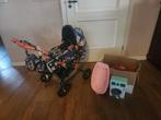 Retro degelijke poppenwagen + accesoires, Gebruikt, Ophalen, Babypop