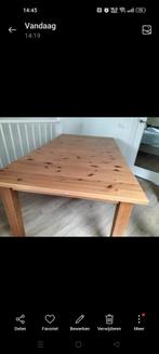 Houten Uitschuifbare Eettafel Ikea Stornas 293x105x74, Ophalen, Gebruikt, 100 tot 150 cm, 200 cm of meer