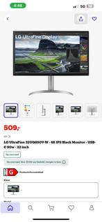 LG ultrafine 32uq850v NIEUW'!, HDMI, IPS, Nieuw, Ophalen of Verzenden