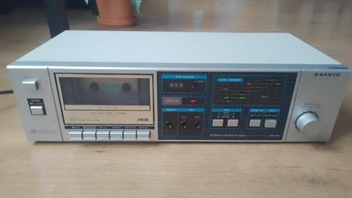 Sanyo RD220 cassettedeck, Audio, Tv en Foto, Cassettedecks, Enkel, Overige merken, Tiptoetsen, Tape counter, Ophalen
