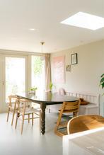 Grote houten eettafel - 245x120cm, Huis en Inrichting, Tafels | Eettafels, Ophalen, Gebruikt, 100 tot 150 cm, Eikenhout