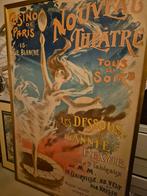 Antieke poster Casino de Paris Nouveau theatre, Antiek en Kunst, Ophalen