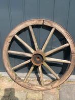 Houten Karrenwiel - 45cm - Decoratief Brocante Item, Ophalen of Verzenden