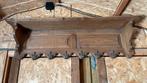 Eiken Wandkapstok met plank en haken, Gebruikt, Minder dan 100 cm, Hout, Ophalen