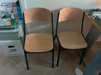 Retro Schoolstoelen - Set van Twee, Huis en Inrichting, Stoelen, Ophalen, Gebruikt, Twee, Overige kleuren