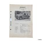 Kluwer | Peugeot 203 / 203L / 203U | 1956-1960 | NL, Ophalen of Verzenden