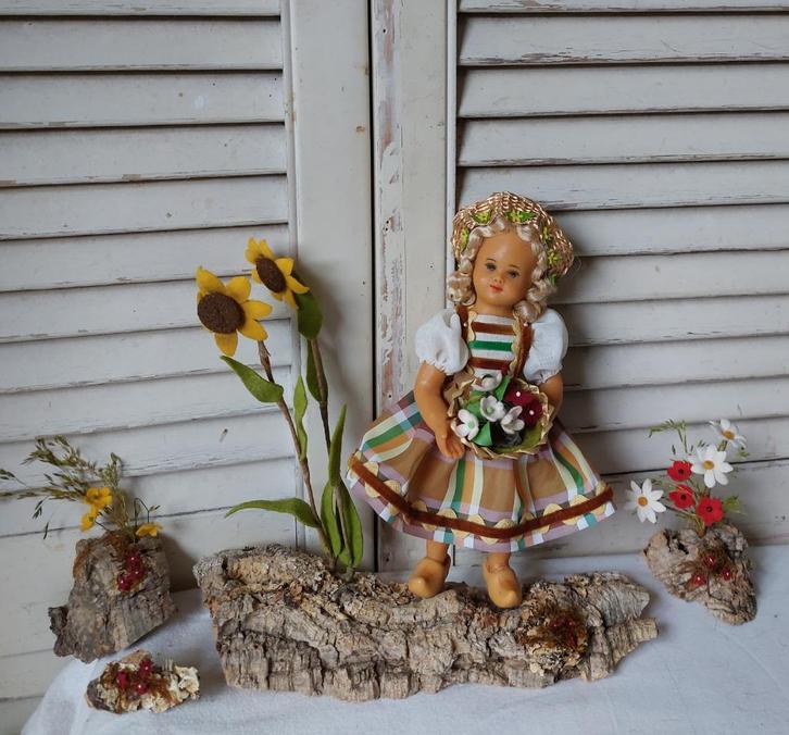 Antieke pop, heel mooi popje volledig van was, Verzamelen, Poppen, Zo goed als nieuw, Pop, Ophalen