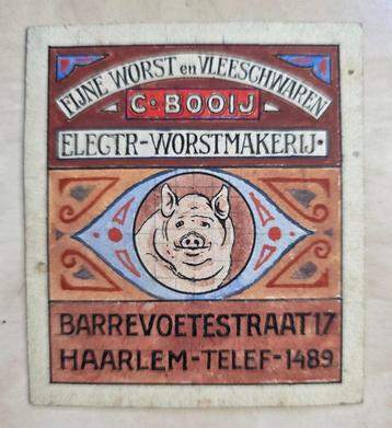 050) ORIGINEEL ONTWERP  HAARLEM C.BOOIJ WORSTMAKERIJ beschikbaar voor biedingen