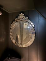 Zeer rijk uitgevoerde Venetiaanse spiegel, Ophalen, Minder dan 50 cm, Gebruikt, Rond