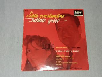 lp Dua EDDIE Constantine & Juliette Greco - beschikbaar voor biedingen