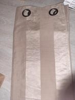 Gordijnen suede stof 6x 270x140 / 220x140 evt ook de stangen, 100 tot 150 cm, 200 cm of meer, Ophalen of Verzenden, Bruin