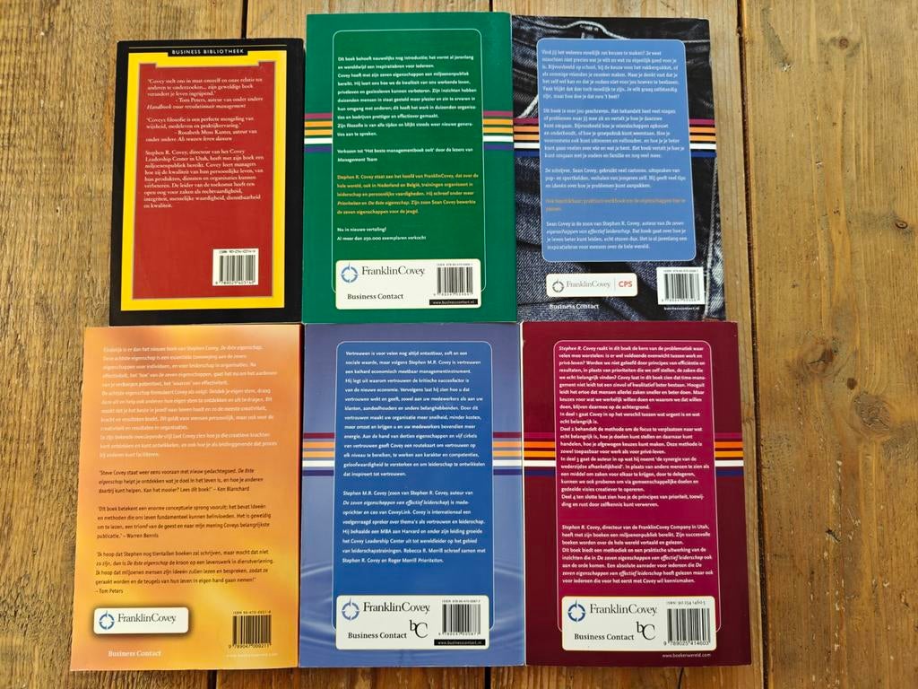 6 Boeken van Covey., Boeken, Ophalen of Verzenden, Zo goed als nieuw, Management
