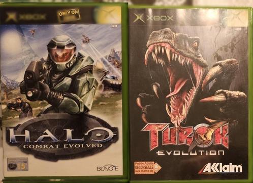 Xbox Original Turok en Halo ZGAN, Spelcomputers en Games, Games | Xbox Original, Zo goed als nieuw, Avontuur en Actie, 3 spelers of meer