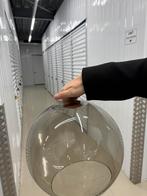 Glazen lampenkap, Ophalen, 25 tot 50 cm, Zwart, Rond