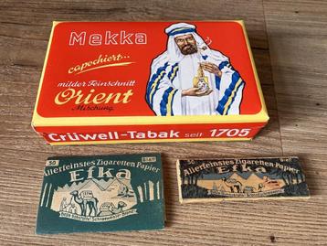 Duits; doosje Cruwell mekka orient en EFKA vloeipapier beschikbaar voor biedingen
