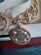 erg mooie goudvergulde armband, Sieraden, Tassen en Uiterlijk, Armbanden, Staal, Ophalen of Verzenden, Zo goed als nieuw, Met bedels of kralen